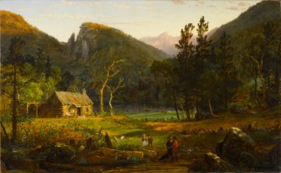 Acantilado del Águila, Franconia Notch, New Hampshire de Jasper Francis Cropsey