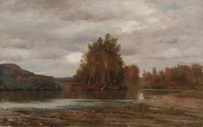 Día gris en el Esopus de Jasper Francis Cropsey