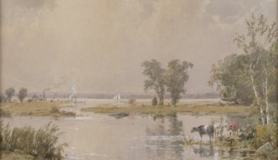 Hackensack Meadows, 1890 de Jasper Francis Cropsey