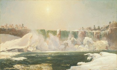 Las cataratas del Niágara en invierno de Jasper Francis Cropsey