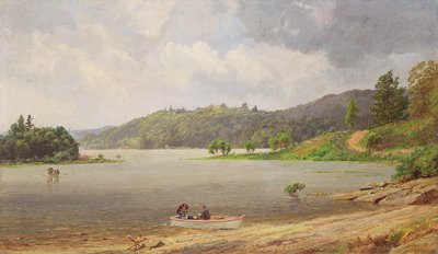 En el Lago Wawayanda, Nueva Jersey de Jasper Francis Cropsey