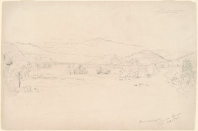 Estudio para "Vista del Monte Washington" de Jasper Francis Cropsey