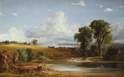 Tarde de Verano en el Hudson, 1852 de Jasper Francis Cropsey