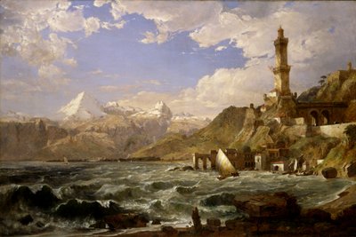 La costa de Génova, 1854 de Jasper Francis Cropsey