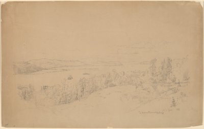 El río Hudson en Hastings de Jasper Francis Cropsey