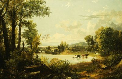 El Valle Tranquilo, 1856 de Jasper Francis Cropsey
