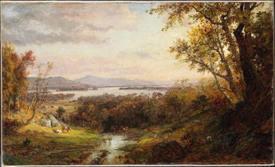 Vista del Hudson, 1883 de Jasper Francis Cropsey