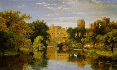 Castillo de Warwick, Inglaterra, 1857 de Jasper Francis Cropsey