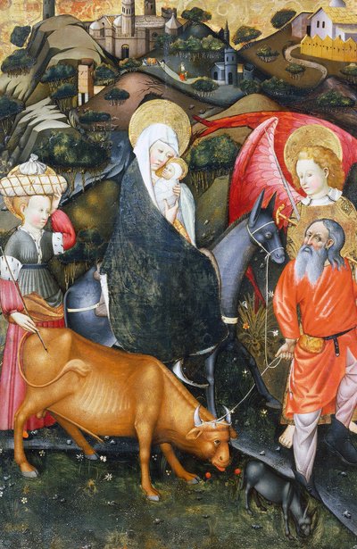 Huida a Egipto, retablo de Verdú de Jaume Ferrer