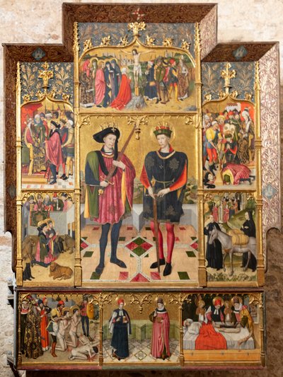 Retablo (Retaule dels sants Abdó i Senén) de Jaume Huguet