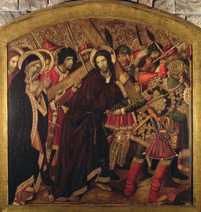 Camino al Calvario, Retablo de Blanquers de Jaume Huguet