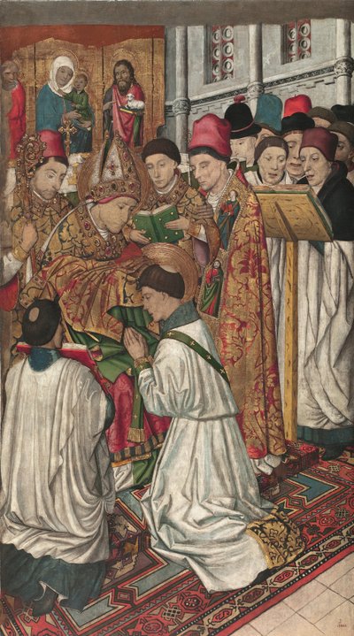 San Vicente ordenado por San Valerio de Jaume Huguet