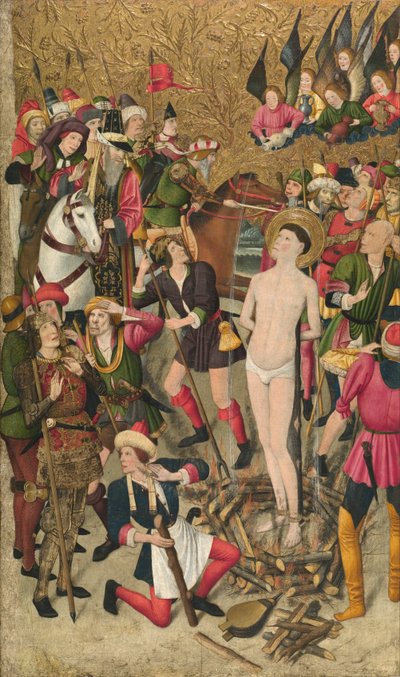 San Vicente en la hoguera de Jaume Huguet