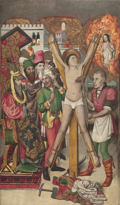 San Vicente en la percha de Jaume Huguet