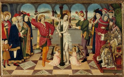 La flagelación de Cristo ante Poncio Pilato de Jaume Huguet