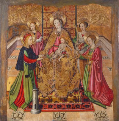 Virgen y santos de Jaume Huguet
