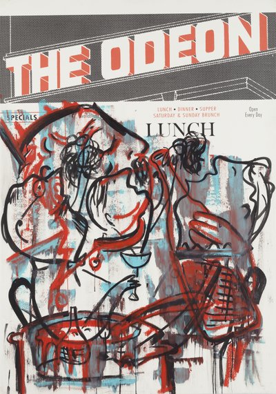 Cassoulet, 2012 (técnica mixta sobre papel de acuarela montado en panel con receta en el reverso) de Jay Batlle