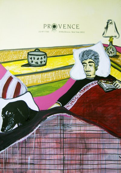 Arroz sucio, 2010 (técnica mixta sobre papel de acuarela montado en panel con receta en el reverso) de Jay Batlle