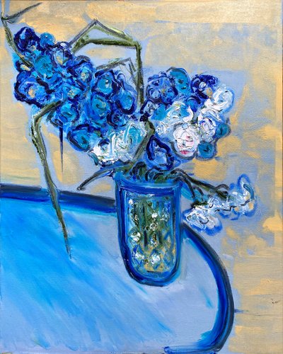 Fleur De Sel No. 3 Blue Sundays, 2021 (óleo sobre lienzo) de Jay Batlle