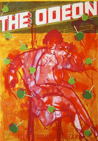 The Odeon, 2012 (técnica mixta sobre papel de acuarela montado en panel con receta en el reverso) de Jay Batlle