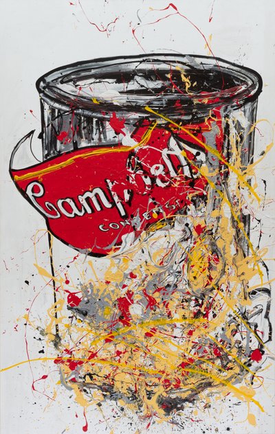 Pasta de dientes, 2019 (pintura doméstica y tinta sobre lienzo) de Jay Batlle