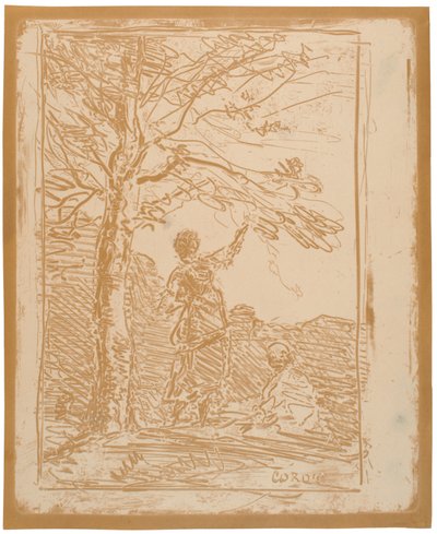 La muerte y la doncella de Jean-Baptiste-Camille Corot