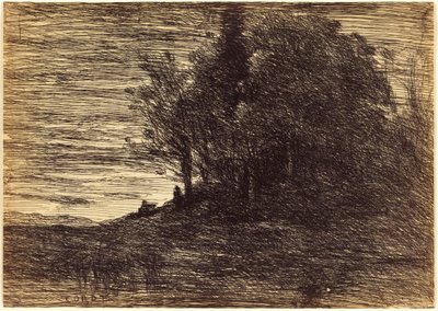 Bosque del ermitaño de Jean-Baptiste-Camille Corot