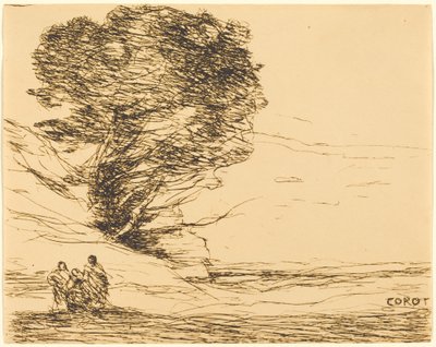 Recuerdo de Antibes de Jean-Baptiste-Camille Corot