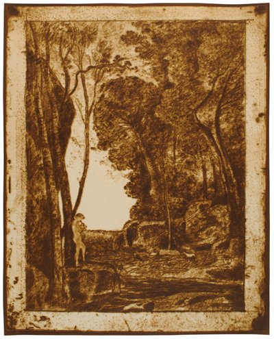 El pequeño pastor, 1ª lámina de Jean-Baptiste-Camille Corot