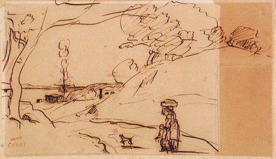 Paisaje sin título de Jean-Baptiste-Camille Corot