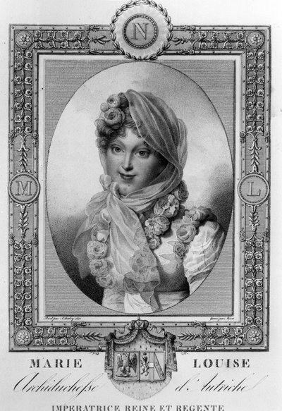 Marie-Louise de Austria (1791-1847) segunda esposa de Napoleón I, Emperador de Francia en 1810-1814 de Jean Baptiste (after) Isabey