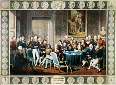 Participantes en el Congreso de Viena en 1814-15, Austria de Jean Baptiste (after) Isabey
