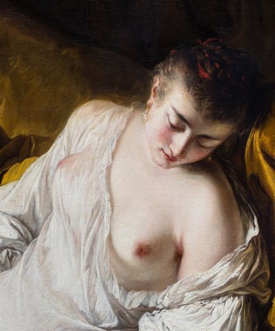 Une femme qui dort ou la Fidelite surveillante (detalle), v de Jean-Baptiste Deshays