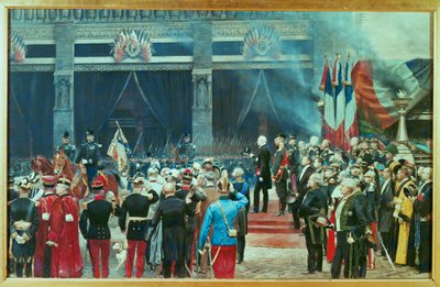 Funerales de Louis Pasteur, 5 de octubre ... (pintura sobre lienzo) de Jean Baptiste Edouard Detaille