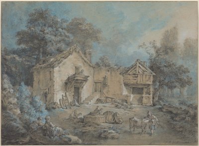 Escena rural de Jean-Baptiste Huet