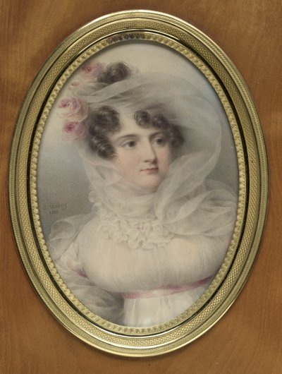 Retrato de Hortense de Perregaux, duquesa de Ragusa de Jean-Baptiste Isabey