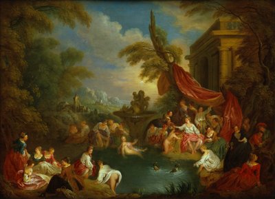Los Bañistas de Jean Baptiste Joseph Pater