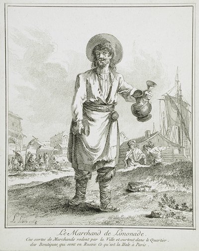 La vendedora de limonada de Jean-Baptiste Le Prince
