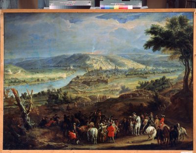 El asedio de Namur en 1692 (El asedio de Namur en 1692). Asedio de la ciudad por Luis XIV y Vauban del 29 de mayo al 30 de junio de 1692. Pintura de Jean-Baptiste Martin (Jean Baptiste Martin de Jean Baptiste Martin