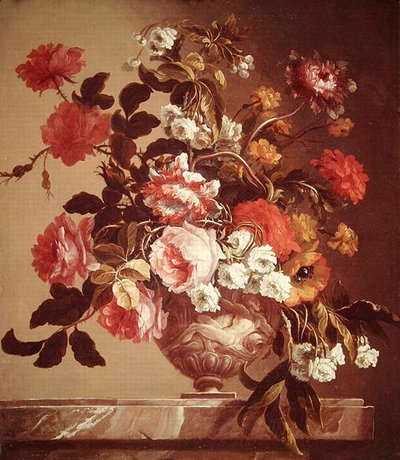 Flores en un Jarrón de Jean Baptiste Monnoyer