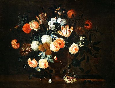 Jarrón de Flores e Insectos de Jean Baptiste Monnoyer