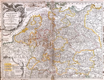 Bélgica, Países Bajos, Alemania, Polonia (Voivodato: Pomerania, Pomerania Occidental, Lubusz, Baja Silesia, Opolskie, Silesia ), República Checa, Austria, Eslovenia, Italia (Región: Friul-Venecia Julia, norte del Véneto, Trentino-Alto Adigio, norte de Lomb de Jean Baptiste Nolin