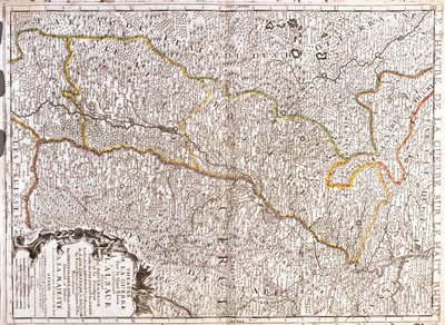 Alemania (Estado: Sarre, Renania-Palatinado, Baden-Wurtemberg), Francia (Franco Condado, Alsacia, Lorena), Suiza (Cantón: Basilea-Ciudad) de Jean Baptiste Nolin