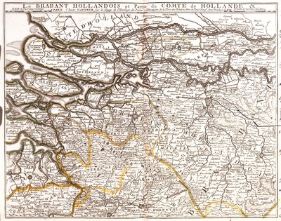 Países Bajos (Provincia: Zelanda, Holanda Meridional, Güeldres, Brabante Septentrional), Bélgica (Región: Región Flamenca) de Jean-Baptiste Nolin