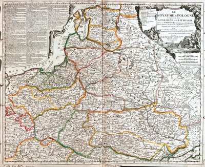 Polonia (Voivodías exceptuadas: Lubusz, Pomerania Occidental, Baja Silesia), Lituania, Letonia, Estonia, Bielorrusia, Ucrania (Oblast: Chernihiv, Kiev, Zhytomyr, Rivne, Volyn, Vinnytsia, Khmelnytsky, Ternopil, Lviv) de Jean Baptiste Nolin