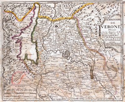 Sureste de Lombardía, sur de Trentino-Alto Adigio, suroeste del Véneto, , Italia de Jean-Baptiste Nolin
