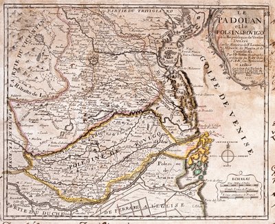 Sureste del Véneto, noreste de Emilia-Romaña, Italia de Jean-Baptiste Nolin