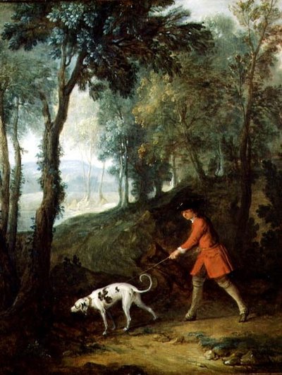 El Cazador con un Perro de Rastro, c.1727 de Jean Baptiste Oudry