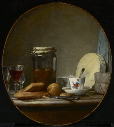 Jarra de albaricoques de Jean Baptiste Simeon Chardin