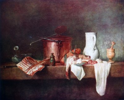 Bodegón de cocina de Jean Baptiste Simeon Chardin